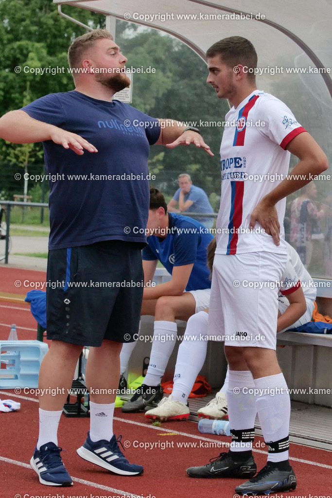 Fußball : Testspiel : SuS 09 Dinslaken - Schalke 04 U 19 am 25.07.2024 | Foto : Jochen Emde / www.kameradabei.de - Realisiert mit Pictrs.com