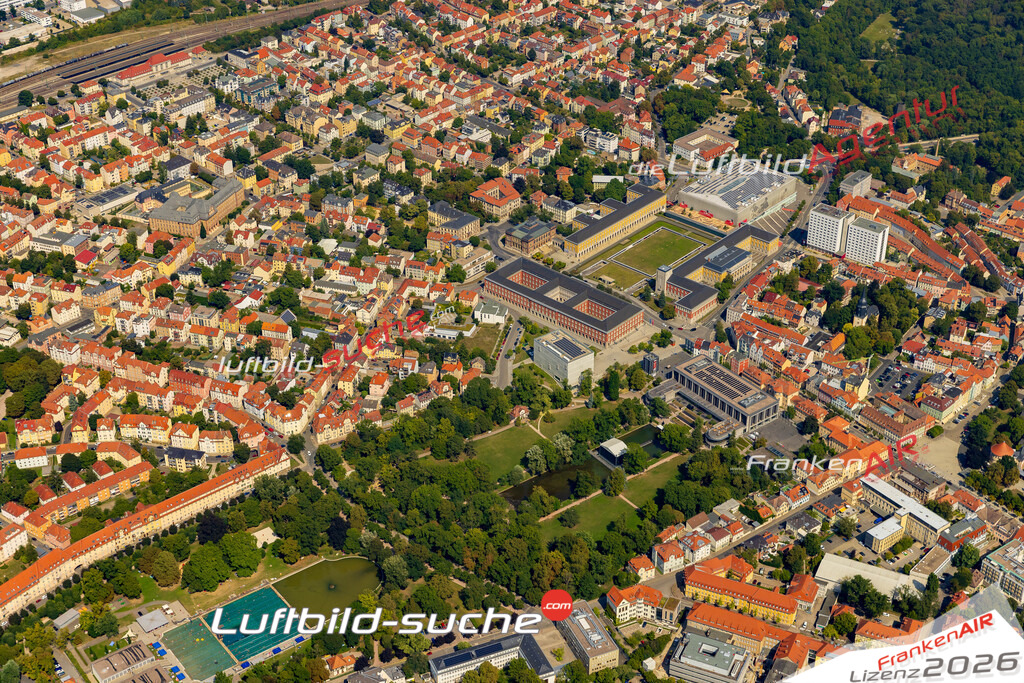 Ernst Thalmann Straße Weimar Bild- Das Luftbild wurde 2025 vom UL-Flugzeug heraus erstellt ( keine Drohne bzw. Drohnenaufnahme ) - Hochauflösende Luftaufnahme -Nicht vergleichbar mit Google Maps oder Satelittenbilder- Die Geschenkidee !Mit Lizenz und Bildrechte bestellbar - CC