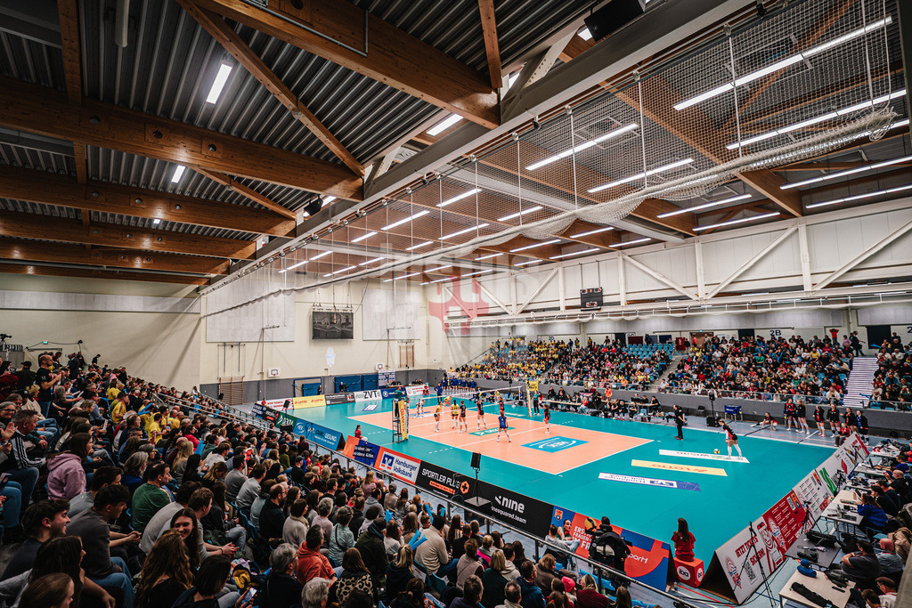 Volleyball | Frauen | Saison 2025/2026 | Volleyball Bundesliga | ETV Hamburger Volksbank Volleys vs. SSC Palmberg Schwerin | 17.01.2026 | Die volle CU Arena mit über 1400 Zuschauern