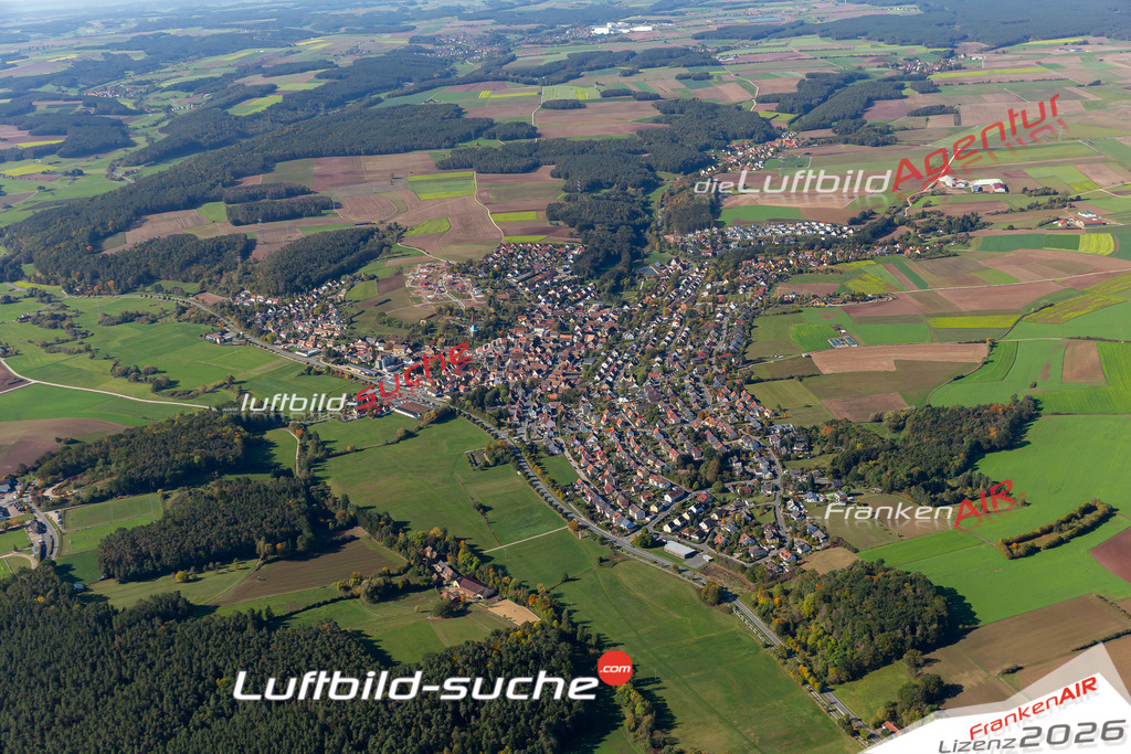aktuelles Luftbild von  Grosshabersdorf - Luftaufnahme wurde 2019 von https://frankenair.de mittels Flugzeug (keine Drohne) erstellt.