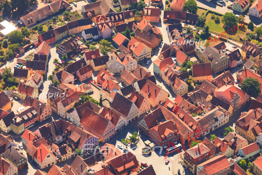 Luftbild von  Feuchtwangen - Luftaufnahme wurde 2016 von https://frankenair.de mittels Flugzeug (keine Drohne) erstellt - die Geschenkidee