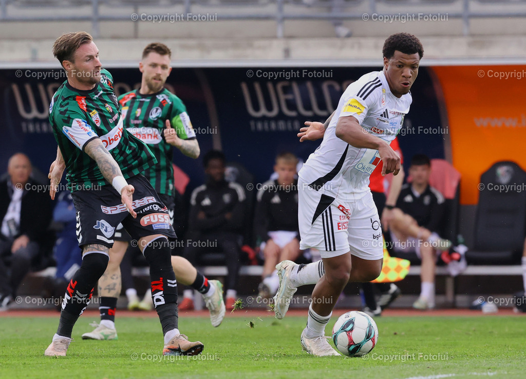 A_LUI_110426_09 | SPORT,FUSSBALL,ADMIRAL BUNDESLIGA  RZ PELLETS WAC-SV RIED 11.04.2026  IM BILD: JESSIC NGANKAM (WAC) UND MICHAEL SOLLBAUER (RIED) FOTO:FOTOLUI/MW