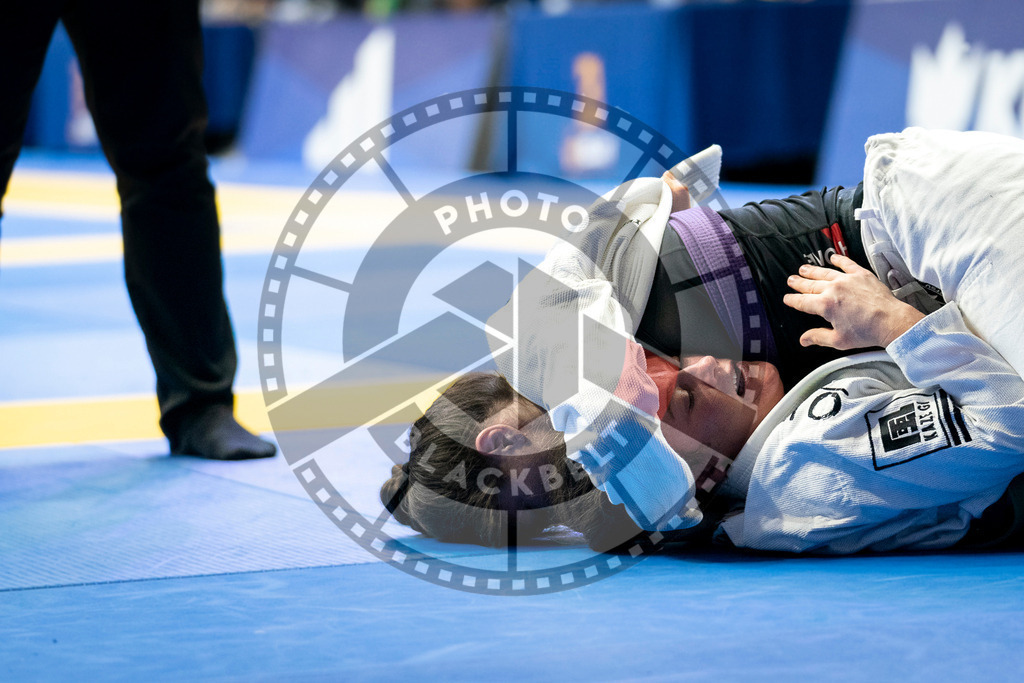 20240125PBB00263 | Fighters compete during the sixth day of the Brazilian Jiu-jitsu European Championship of the IBJJF in Paris, France, on January 25, 2024.