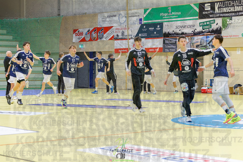 Jugendbundesliga A-Jugend; HSG Dutenhofen/Münchh. - HSG Rodgau Nieder-Roden | Jugendbundesliga A-Jugend; HSG Dutenhofen/Münchh. - HSG Rodgau Nieder-Roden am 07.12.2024 in Dutenhofen (Sporthalle Dutenhofen)Photo © 2024 - Jörg Heinrich - Realisiert mit Pictrs.com