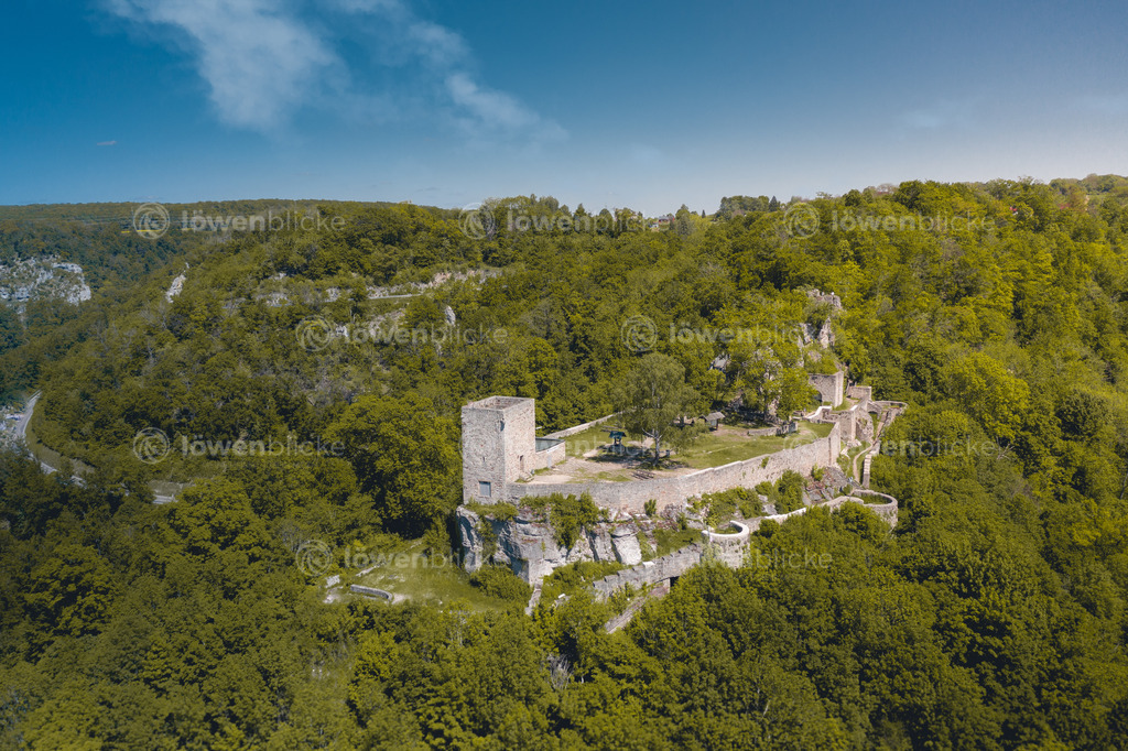 Helfenstein Ruine bei Geislingen im Sommer | löwenblicke | shop