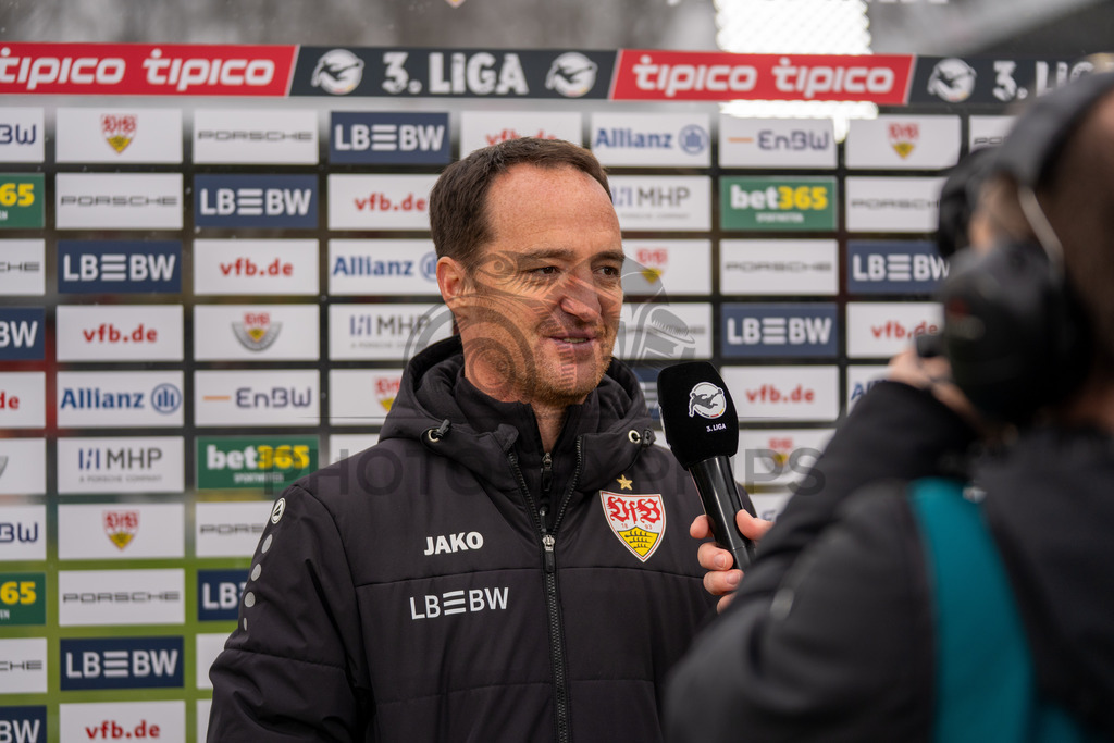 VfB Stuttgart II vs. TSG Hoffenheim II, Fussball, 3. Liga, 26. Spieltag, 15.03.2026 | Nico Willig (Trainer VfB Stuttgart II),VfB Stuttgart II vs. TSG Hoffenheim II, Fussball, 3. Liga, 26. Spieltag, 15.03.2026Foto: photosbyphips/Philip Ziegler