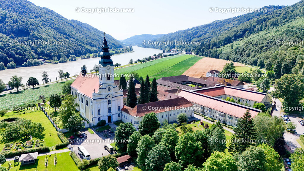 Engelhartszell_ 25.06.2024-25 | 25.06.2024, Engelhartszell, AUT, Engelhartszell, im Bild Stift Engelszell, Trappistenkloster, Drohne