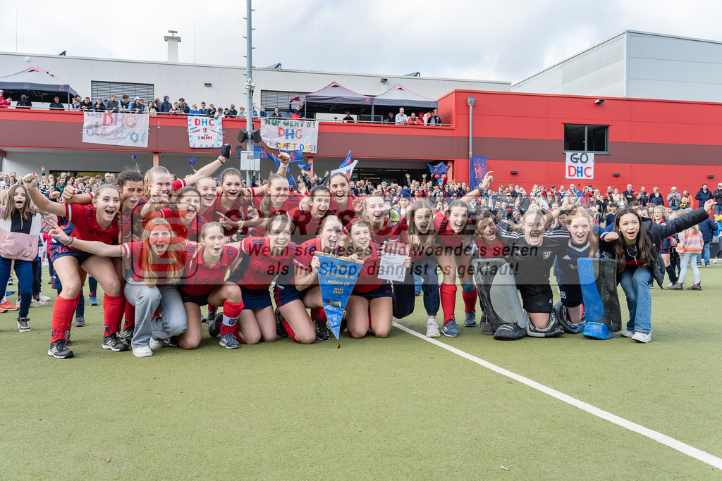 HK_20231022_106224 | Finale Deutsche Meisterschaft Feld WU16 Uhlenhorst Mülheim - Düsseldorfer HC am 22.10.2023 DHC, Düsseldorf ,