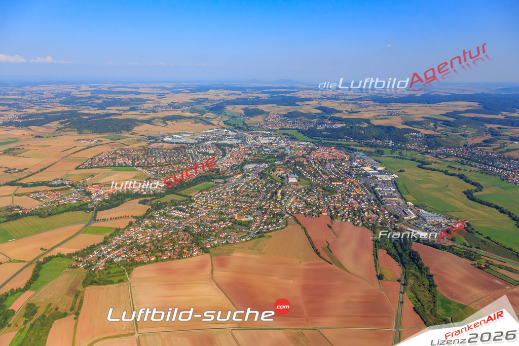 Luftbild von  Bad-neustadt-an-der-saale - Luftaufnahme wurde 2016 von https://frankenair.de mittels Flugzeug (keine Drohne) erstellt - die Geschenkidee