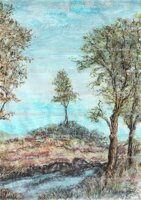 Baumgruppe | Zeichnung von Vera Zscheked, exclusiv auf titusgraphy.eu - Realisiert mit Pictrs.com