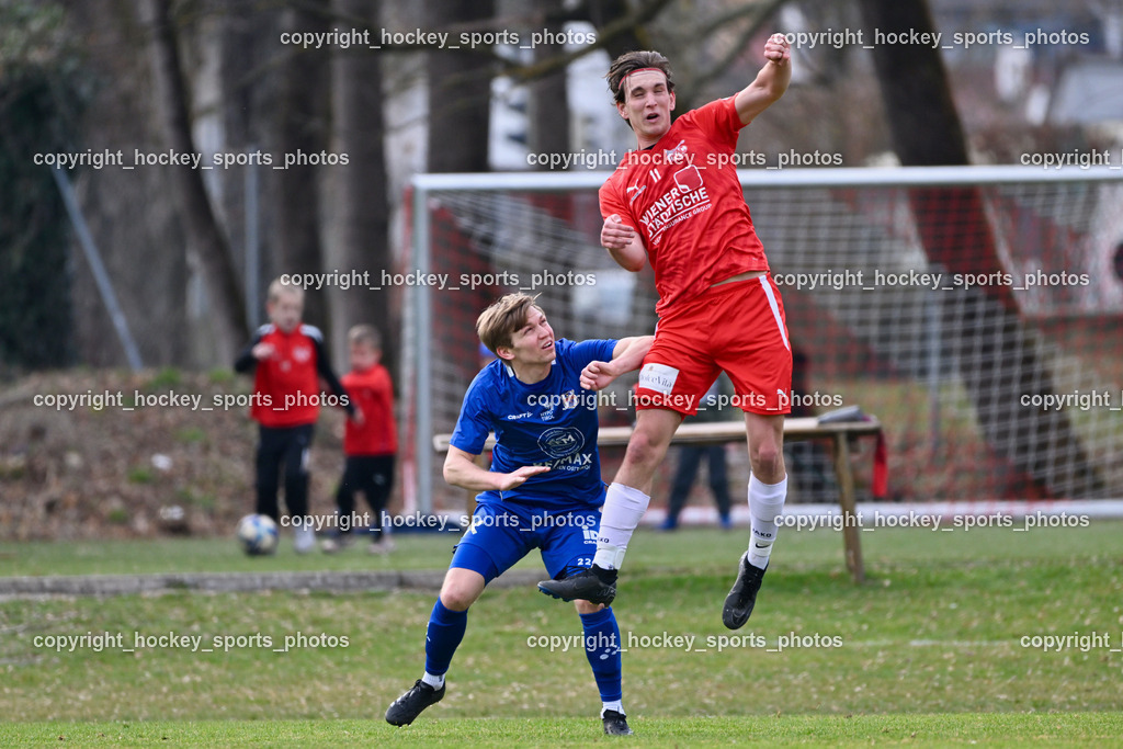 KAC 1909 vs. Union Matrei | #11 Maximilian Walter Grochar KAC 1909, #22 Thomas Riepler Union Matrei, KAC 1909 vs. Union Matrei, KAC 1909 vs. Union Matrei am 21.03.2026 in Klagenfurt (Sportplatz KAC), Austria, (Photo by Bernd Stefan)