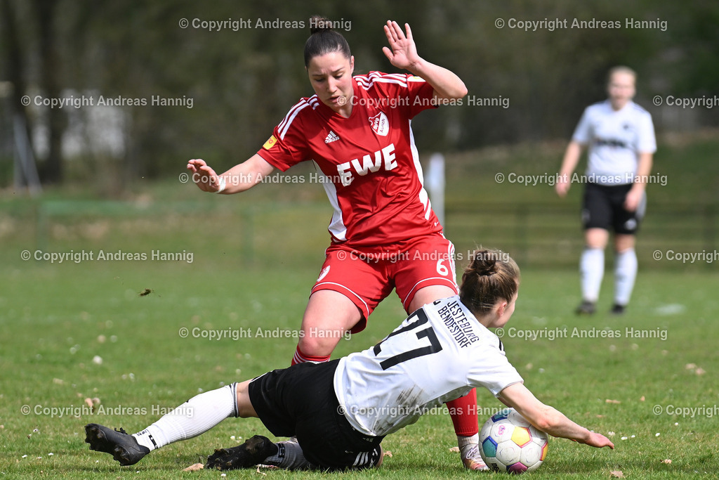 Fußball I Frauen I Saison 2024-25 I Oberliga I FC Jesteburg-Bendestorf - SpVg Aurich Frauen I 13.4.2025 | a-hannig - Realisiert mit Pictrs.com