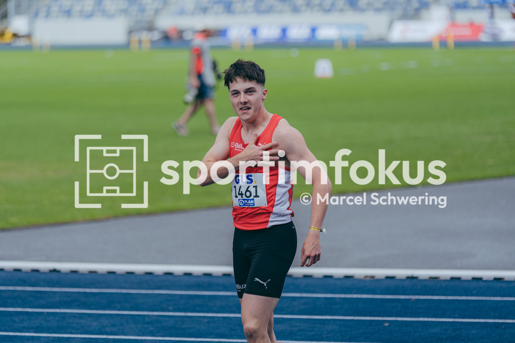 DM U23 U18 Bochum 2026 | Nils Bovekamp (LG Brillux Münster), Startnummer 1461, mU23 100-Meter-Lauf Finale, Deutsche Meisterschaften der U18 &amp; U23 2026, Lohrheidestadion Bochum-Wattenscheid, 04.07.2026 Foto: Marcel Schwering / sportimfokus - Realisiert mit Pictrs.com