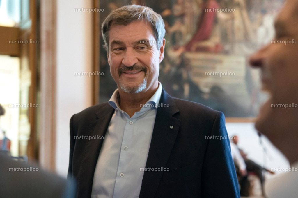 Markus Söder im Steinernen Saal (Bayerischer Landtag) | Metropolico