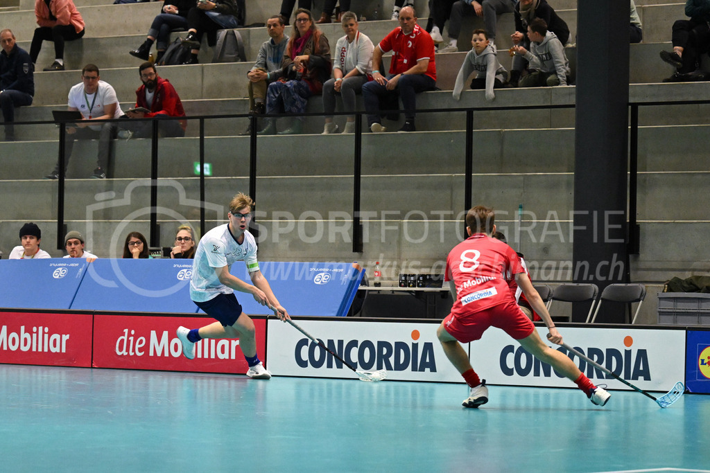 Switzerland B U19 vs Finland U19 - 2. February 2024 | Switzerland B U19 vs Finland U19
U19 Men International Matches in Switzerland
GoEasy Arena, Siggenthal Station
Finland forward #22 Ville Heiska.
Credit: Markus Aeschimann | <a href="https://www.markus-aeschimann.ch">Sportfotografie Markus Aeschimann</a> | <a href="https://www.instagram.com/sportfotografie.aeschimann">@sportfotografie.aeschimann</a> - Realisiert mit Pictrs.com