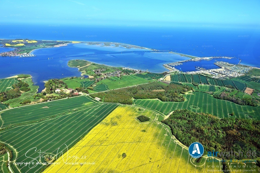 Luftbilder Ostseefjord Schlei, Maasholm, Port Olpenitz, Schleimünde | Entdecken Sie atemberaubende Luftbilder und Fotografien auf airwatch.de - Tauchen Sie ein in eine Welt voller faszinierender Aufnahmen aus der Vogelperspektive.