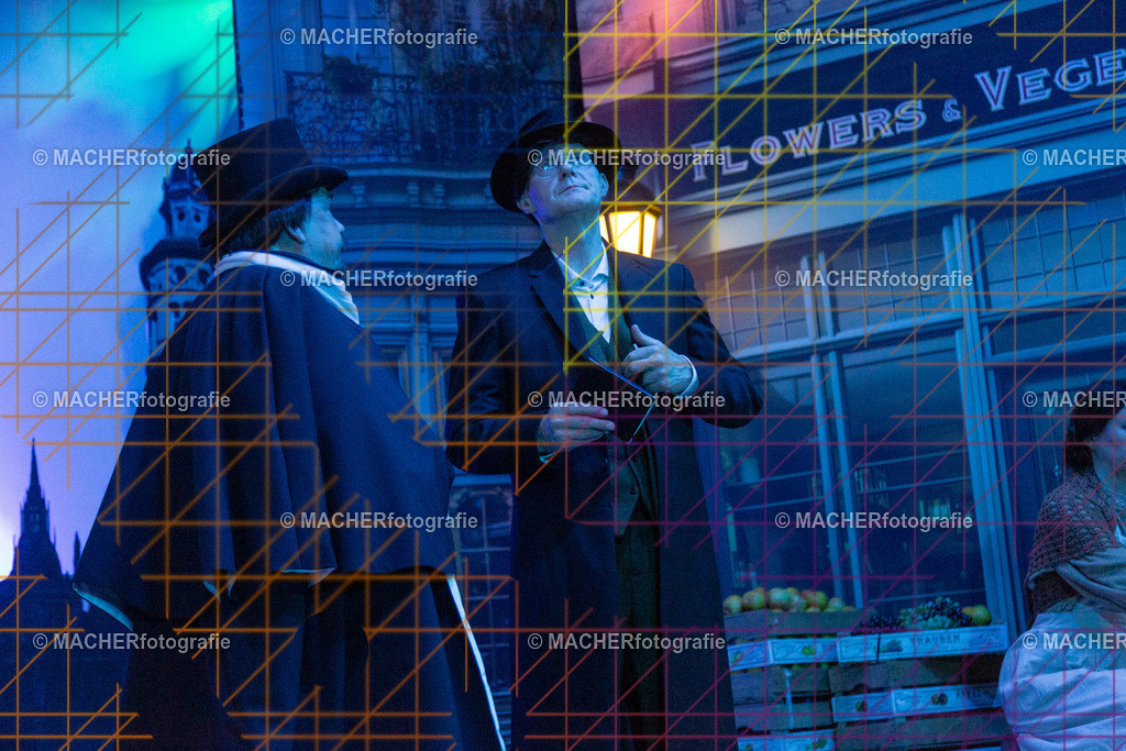 021_MFL-2025 | Portraitbilder von Regisseur; Darsteller; Techniker; Maske; Kostüme; Chor; Musiker; Bilderserie der Generalprobe und der Premierenvorstellung, Szenenbilder; Ausdrucksstudien; Bühnenüberblick; Bühnenkulissen; Pressefotos inkl. Redaktionsfoto Darstellergruppe.