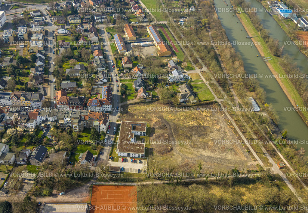 Hamm240306350 | Luftbild, Rietzgarten Baustelle mit Neubau Wohnanlage Brändströmstraße, Mitte, Hamm, Ruhrgebiet, Nordrhein-Westfalen, Deutschland
