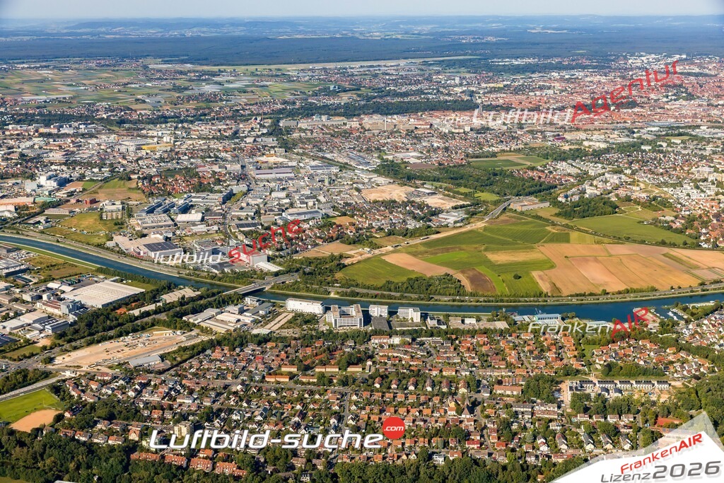 Schrägluftbild  Gebersdorf  Nürnberg - Das Luftbild wurde 2025 vom UL-Flugzeug heraus erstellt ( keine Drohne ) - Hochauflösende Luftaufnahme -Nicht vergleichbar mit Google Maps oder Satelittenbilder- Die Geschenkidee !Mit Lizenz und Bildrechte bestellbar