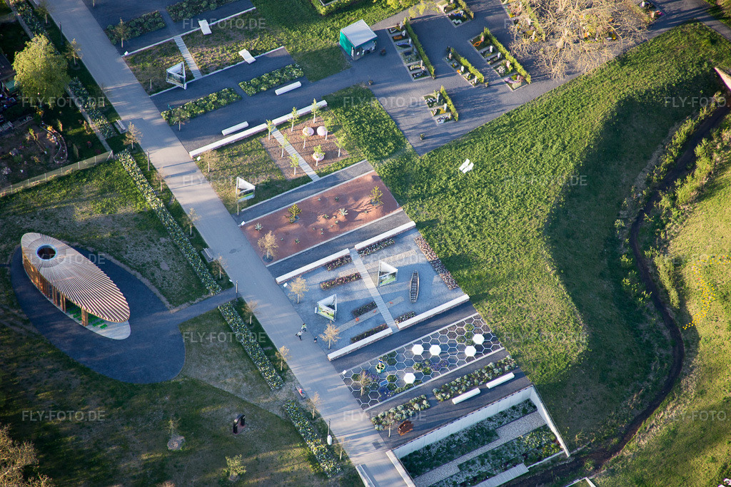 Luftbild: Landesgartenschau 2015 in Landau in der Pfalz im Bundesland Rheinland-Pfalz in Deutschland. Foto: IMG_077429.jpg vom 21.04.2015 durch Werner Riehm/FLY-FOTO.de
