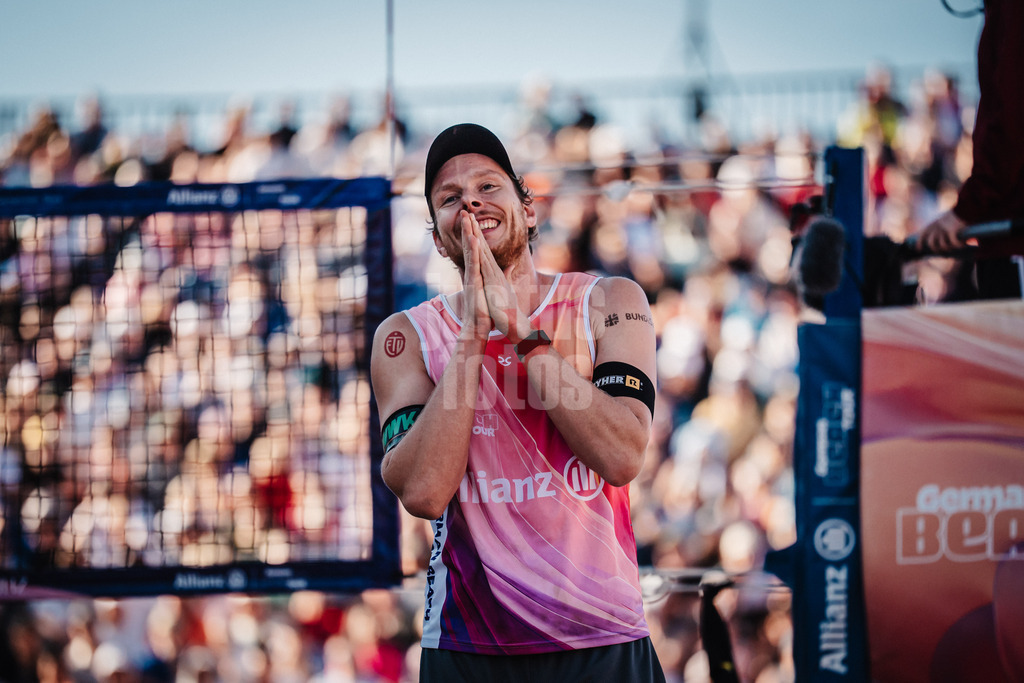 Beachvolleyball | Spiel um Platz Drei | Finale | Deutsche Meisterschaften 2025 Timmendorfer Strand | 07.09.2025 | Nils Ehlers ärgert sich
