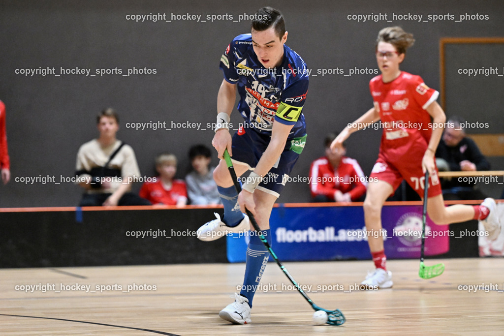 KAC Floorball vs. VSV Unihockey | #19 Philipp Seiser VSV Unihockey, KAC Floorball vs. VSV Unihockey, KAC Floorball vs. VSV Unihockey am 21.03.2026 in Klagenfurt (Ballspielhalle Waidmannsdorf), Austria, (Photo by Bernd Stefan)