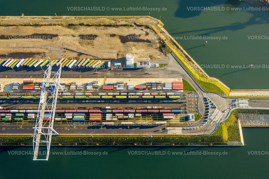 Duisburg241202678 | Luftbild, Hafen Duisburg duisport, Hafengebiet, Ruhrort, Containerterminal, Duisburg, Ruhrgebiet, Nordrhein-Westfalen, Deutschland