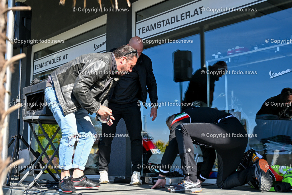 Lets Vespa togehter 2025_ Vespatreffen Neuhofen_ 27.04.2025-3 | 27.04.2025, Neuhofen, Kremsmuenster, AUT, Lets Vespa togehter 2025, Vespatreffen, im Bild Teilnehmer Vespatreffen, Motorsport Stadler©Copyright: Harald Dostal / fodo.media   Alle Bilder honorarfrei