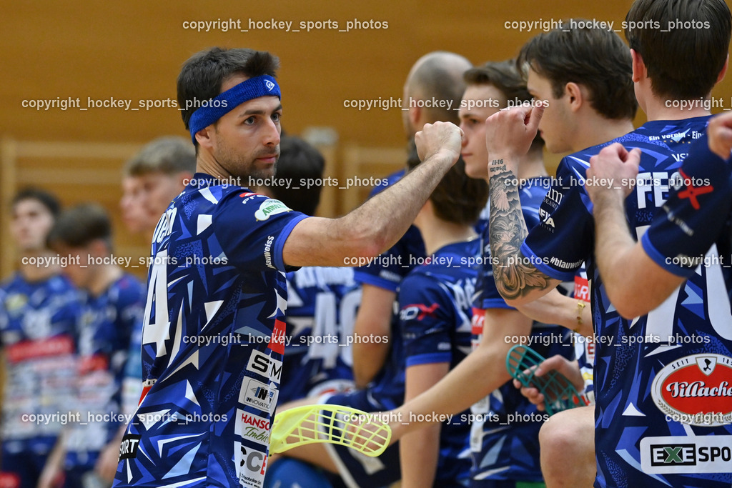 VSV Unihockey vs. KAC Floorball | #14 Michael Klemm VSV Unihockey, VSV Unihockey vs. KAC Floorball, VSV Unihockey vs. KAC Floorball am 28.03.2026 in Villach (Ballspielhalle St. Martin), Austria, (Photo by Bernd Stefan)
