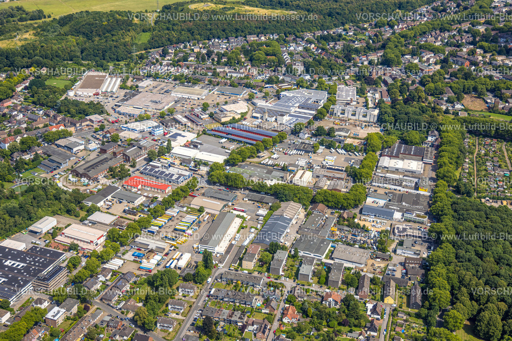 Duisburg250705133West | Luftbild, Gewerbegebiet Hochstraße, Hochemmerich, Duisburg, Ruhrgebiet, Nordrhein-Westfalen, Deutschland