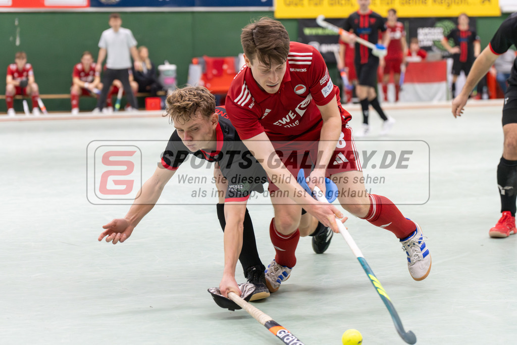 SFE_20251213_0134 | Köln, Deutschland, 13.12.2025:  Hockey 1. Bundesliga Herren Rot-Weiss - DSD Düsseldorf im KTHC Stadion Rot-Weiss Köln Tennis and Hockey Club am 13.12.2025 in Köln, Deutschland. (Foto von Fehrmann)Köln, Germany, 13.12.2025: Hockey 1. Bundesliga Herren Rot-Weiss - DSD Düsseldorf in KTHC Stadion Rot-Weiss Köln Tennis and Hockey Club at 13.12.2025 in Köln, Deutschland. (Foto from Fehrmann)