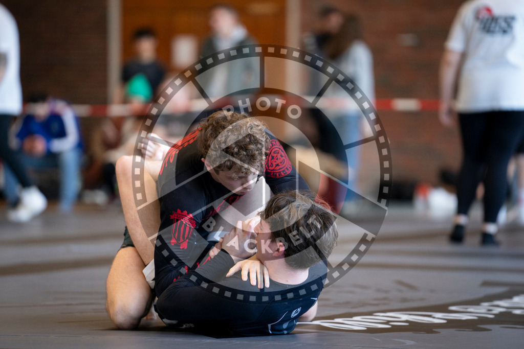 20240309PBB5689 | Fighters compete during the International Luta Livre (ILLCS) Spring Championship in Hannover, Germany, on March 9, 2024.