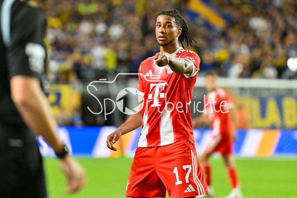 FC Bayern München - Boca Juniors | Im Bild Michael OLISE (FC Bayern Muenchen 17)/ Einzelfoto / Freisteller / FIFA Club World Cup: FC Bayern Muenchen - Boca Juniors, Hard Rock Stadium am 20.06.2025 / NOT FOR SALE IN USA