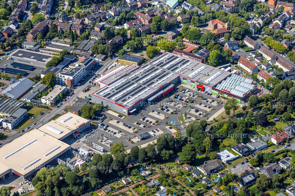 Gladbeck250800131 | Luftbild, Stewes Hagebaumarkt und Floraland, Parkplatz, Zweckel, Gladbeck, Ruhrgebiet, Nordrhein-Westfalen, Deutschland