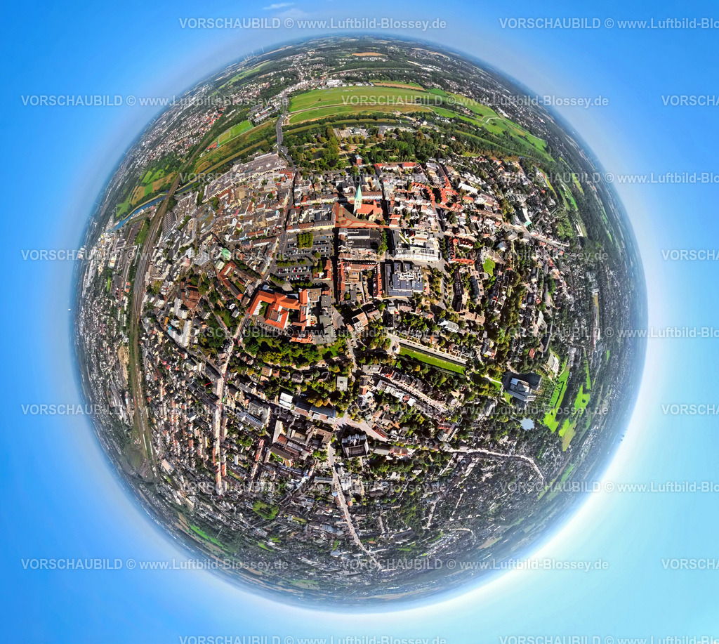 Hamm250808906Mitte_Pauluskirche_Erlebnisraum | Luftbild, City Innenstadt mit evang. Pauluskirche, Lippeaue Erlebensraum, Datteln-Hamm-Kanal und Fluss Lippe, Erdkugel, Fisheye Aufnahme, Fischaugen Aufnahme, 360 Grad Aufnahme, tiny world, little planet, fisheye Bild, Mitte, Hamm, Ruhrgebiet, Nordrhein-Westfalen, Deutschland