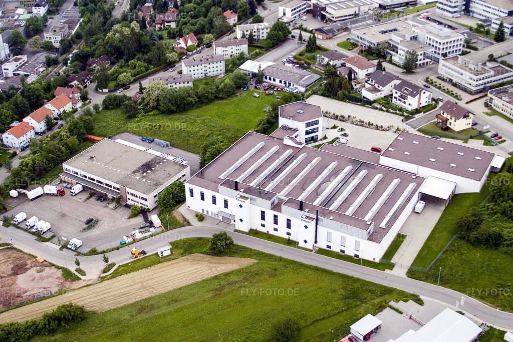 Luftbild: Gewerbegebiet und Firmenansiedlung Dennigstraße mit Versandhaus Wenz im Ortsteil Brötzingen in Pforzheim im Bundesland Baden-Württemberg in Deutschland. Foto: IMG_2508.jpg vom 05.06.2006 durch Werner Riehm/FLY-FOTO.de