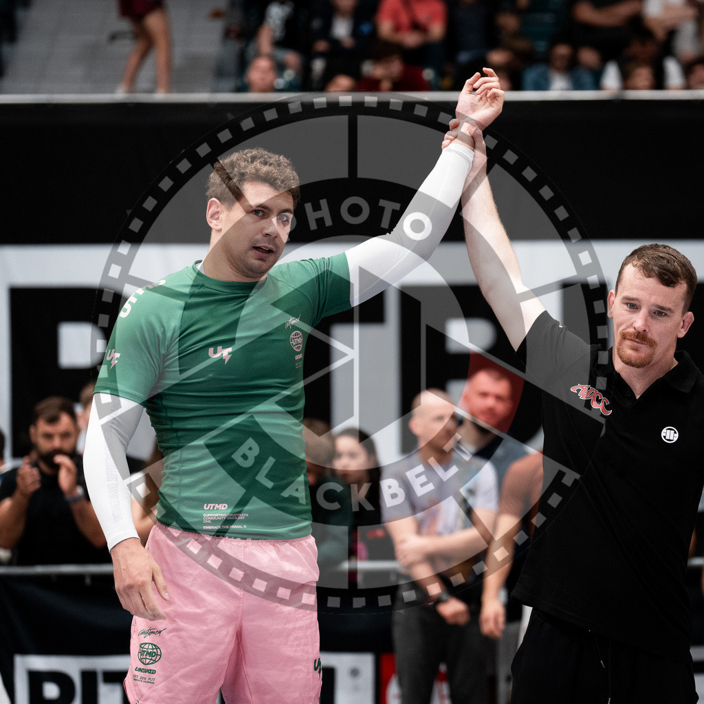 20250906PBB0501 | Fighters compete during the ADCC European Trials  competition in Warsaw, Poland, on September 6, 2025.