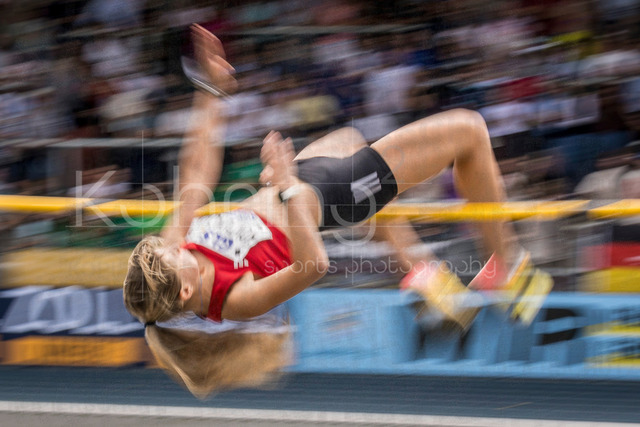 Deutsche Leichtathletik-Meisterschaften; Bochum-Wattenscheid, 26.07.2026 | Impressionen vom Hochsprung, dynamisch; Deutsche Leichtathletik-Meisterschaften am 26.07.2026 im Lorheide-Stadion, Bochum-Wattenscheid (Nordrhein-Westfalen).