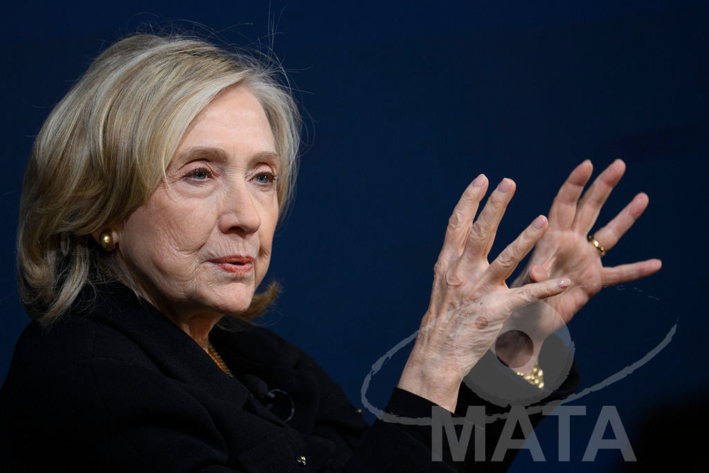 _DWA3865 | Die US-Politikerin Hillary Clinton auf der Veranstaltung Bridging Scholarship and Statecraft im Rahmen der Münchner Sicherheitskonferenz 2026. München, 13.02.2026 Bayern Deutschland  - Realisiert mit Pictrs.com