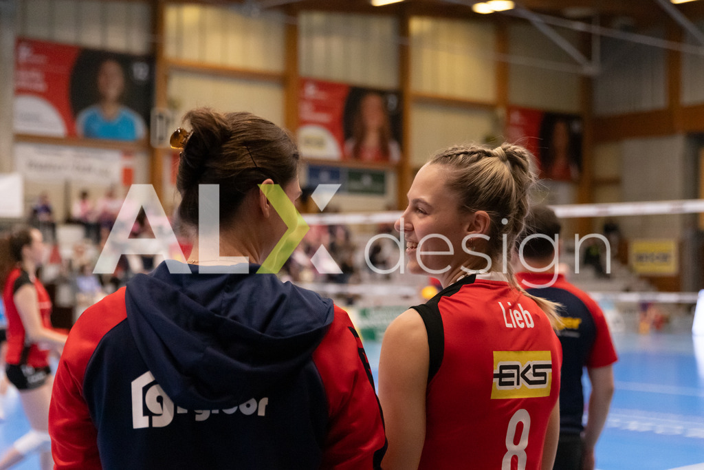 Volleyball I Frauen I Saison 2025-2026 I Volleyball NLA | Women I 1/2 Finals I  VC Kanti Schaffhausen - Sm'Aesch Pfeffingen I 18.03.2026 | 8 Lina-Marie Lieb (DE) (VC Kanti Schaffhausen) – Aussen - Realisiert mit Pictrs.com