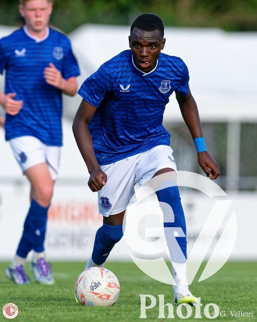 GenevaCup Group Phase - FC Meyrin v Everton FC | during the GenevaCup Group Phase match between FC Meyrin and Everton FC at Stade des Arberes in Meyrin, Switzerland