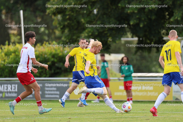 Fußball I Herren I Senioren Landesliga Holstein I 5. Spieltag I SC Rönnau - VfB Lübeck U21 I 23.08.2025.77 | v.l. Davyd Ramaki (4, VfB Lübeck U21), Lasse Koth (29, SC Rönnau) - Realisiert mit Pictrs.com