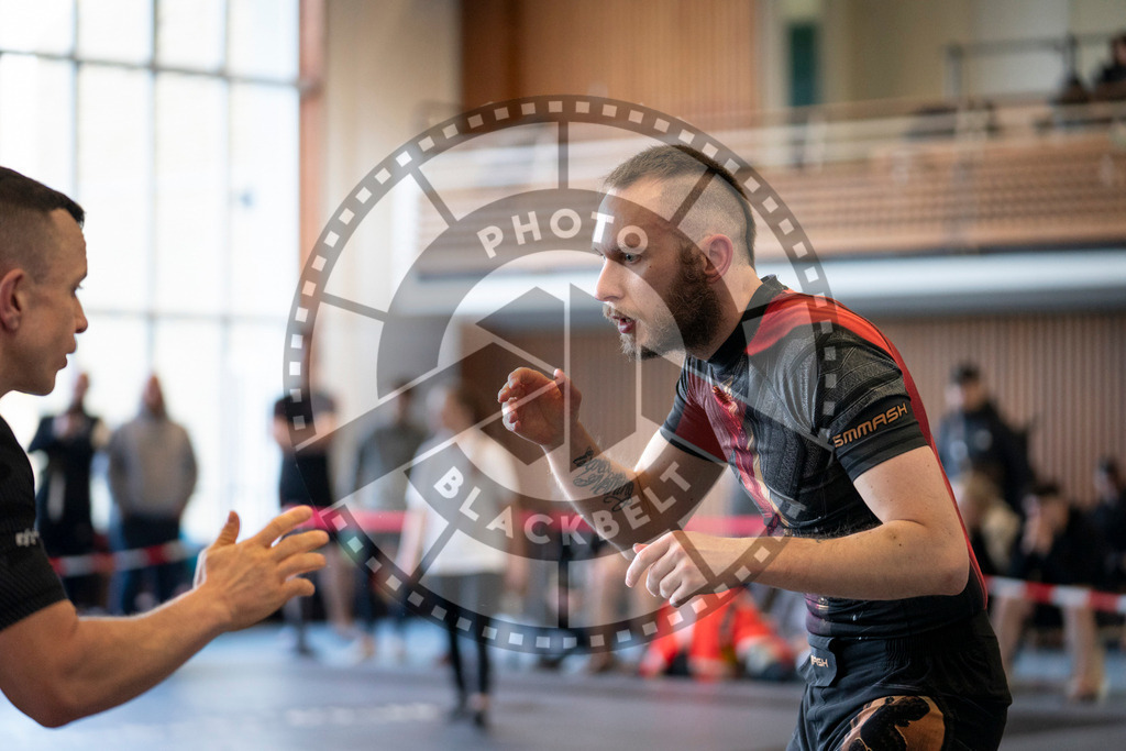 20240309PBB6777 | Fighters compete during the International Luta Livre (ILLCS) Spring Championship in Hannover, Germany, on March 9, 2024.