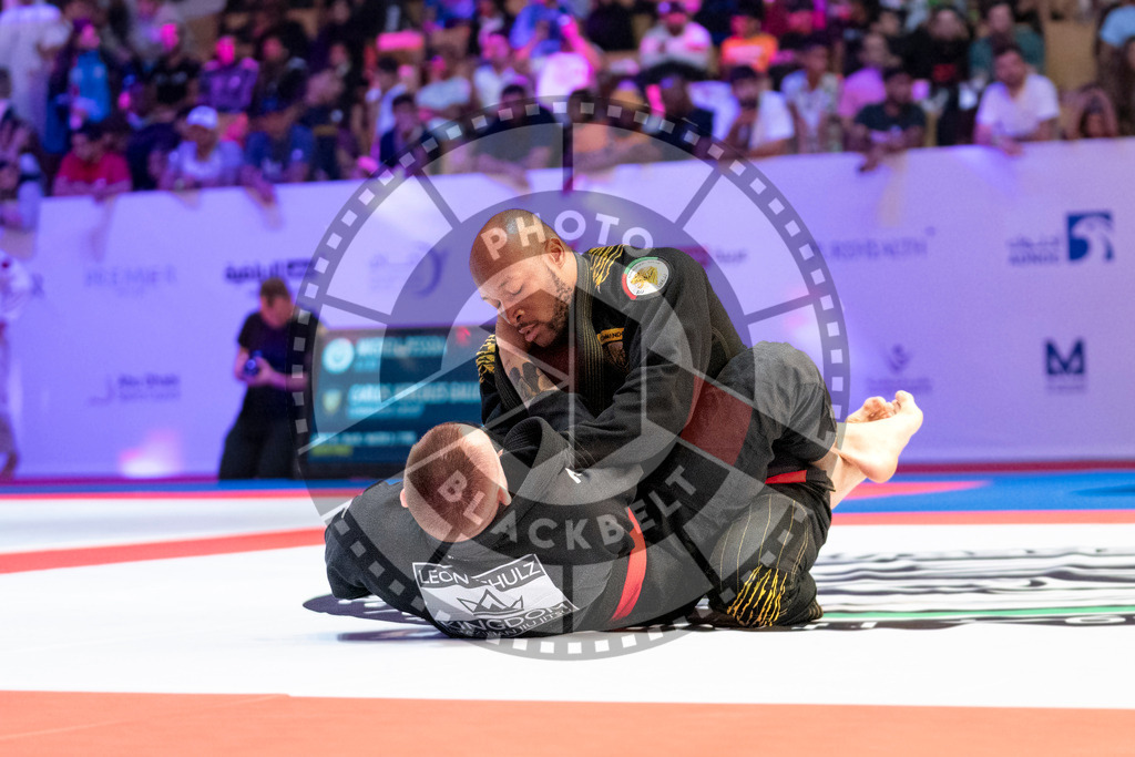 20231107PBB4190 | Fighters compete during the AJP World Master Championship in the Mubadala Arena in Abu Dhabi, Arab United Emirates, on November 7, 2023.