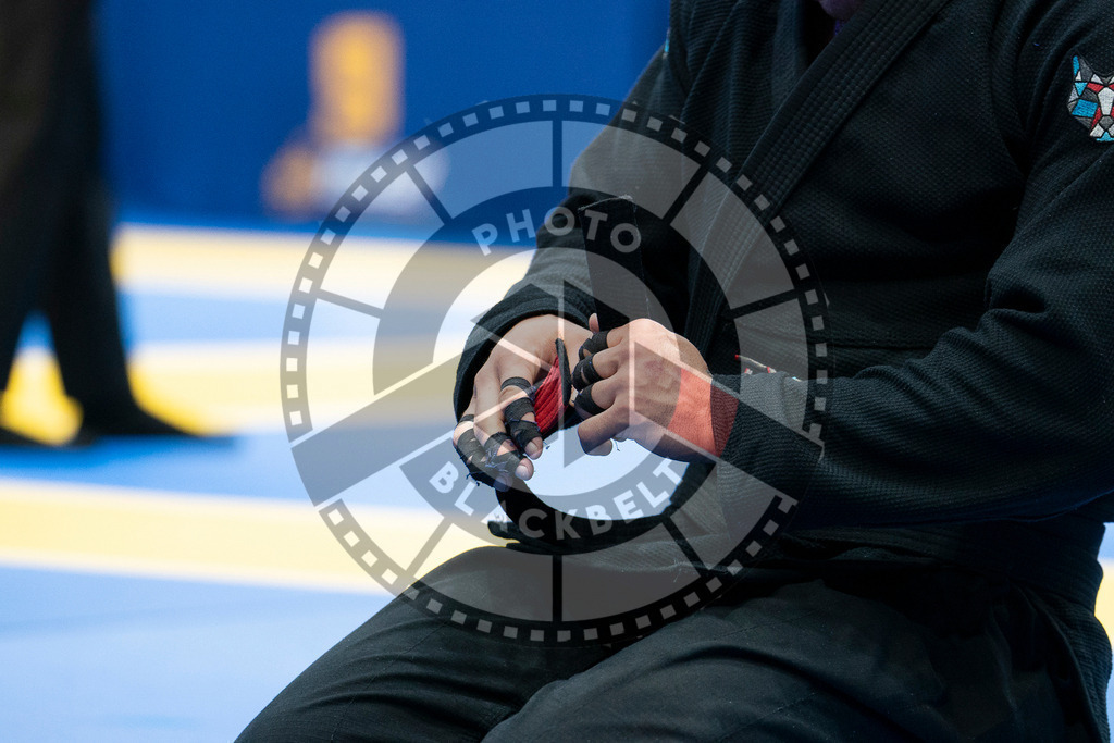 20240126PBB0662 | Fighters compete during the Brazilian Jiu-Jitsu European Championship of the IBJJF in Paris, France, on January 26, 2024.