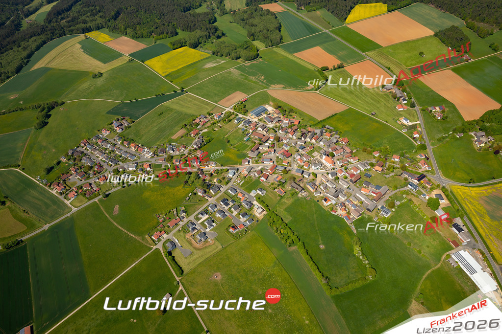 Thurndorf Kirchenthumbach Bild- Das Luftbild wurde 2025 vom UL-Flugzeug heraus erstellt ( keine Drohne ) - Hochauflösende Luftaufnahme -Nicht vergleichbar mit Google Maps oder Satelittenbilder- Die Geschenkidee !Mit Lizenz und Bildrechte bestellbar