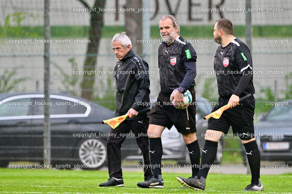 SAK vs. KAC 1909 | Karl Stark Referee, Gerhard Lukas Meschnark Referee, Markus Fischer Referee, SAK vs. KAC 1909, SAK vs. KAC 1909 am 17.04.2025 in Klagenfurt (Sportpark Welzenegg), Austria, (Photo by Bernd Stefan)