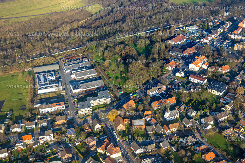 Hamm241200211 | Luftbild, Wiesenfläche Am Damm, Gewerbegebiet Auf Börgers Hof, Stadtbezirk Pelkum, Hamm, Ruhrgebiet, Nordrhein-Westfalen, Deutschland