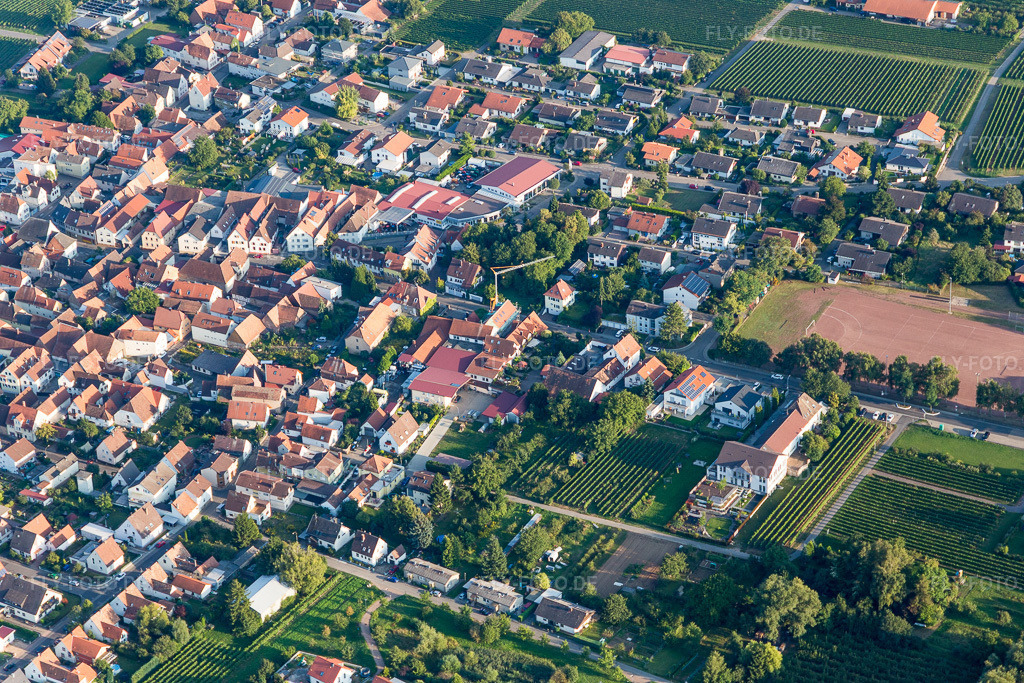 Luftbild: der Pfalz im Ortsteil Nußdorf in Landau im Bundesland Rheinland-Pfalz in Deutschland. Foto: IMG_103191.jpg vom 03.09.2017 durch Werner Riehm/FLY-FOTO.de