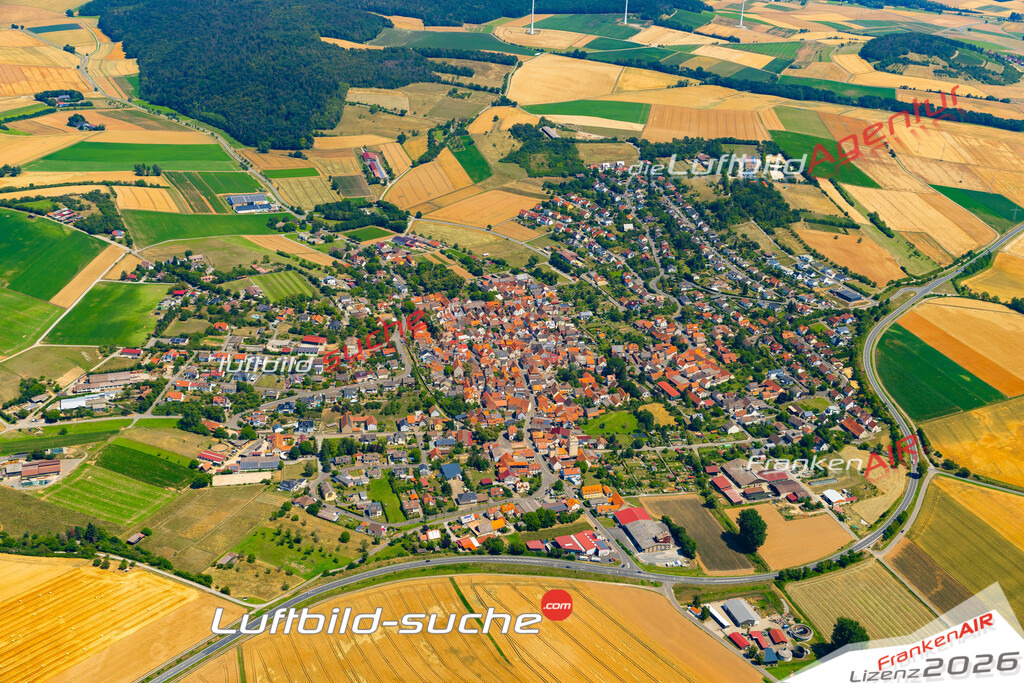 Das Luftbild zeigt :  Remlingen - Die Luftaufnahme wurde 2023 vom UL-Flugzeug aus erstellt ( keine Drohne ) - Hochauflösende Luftaufnahme - Für grossformatige Ausdrucke geeignet. Die Geschenkidee !Mit Lizenz und Bildrechte bestellbar